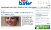 O Olimpiadzie Młodzieży w mediach. O medalach piszą na LUBELSKIE.PL . Są relacje WIDEO.  Wywiad z Ulką Łętochą. Wywiad z Barbarą Sobańską "SMS czeka na zawodników z TomaszowaL".  Wywiad z Magdą "O TOMASZOWIE CORAZ GŁOŚNIEJ".  Dzisiejsza strona UM.