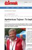 Chwalą nas. Wywiad z Apoloniuszem Tajnerem w Dzienniku Wschodnim.